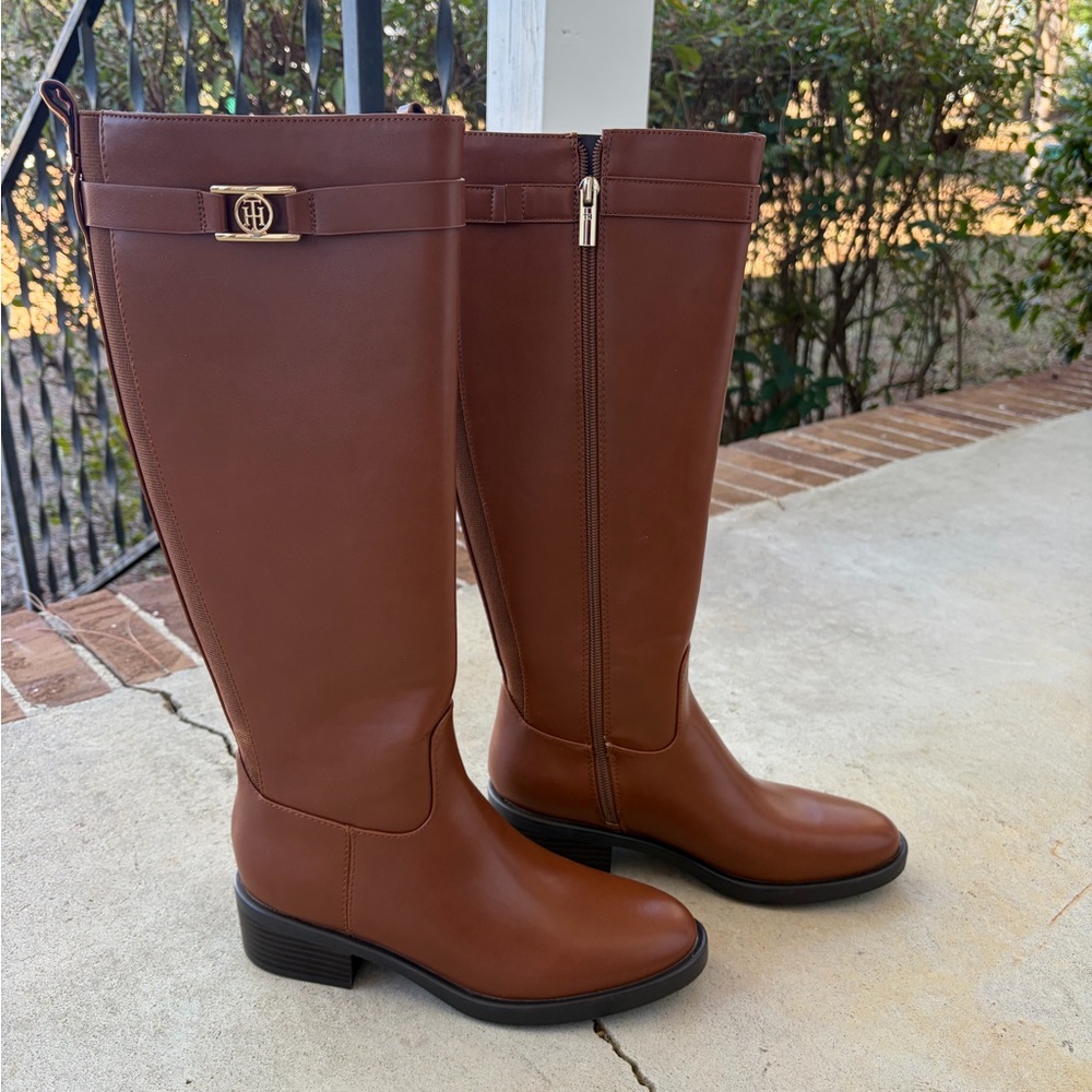 Tommy Hilfiger Brown Riding Boots